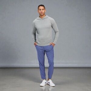 Mizzen+Main Pro Flex Steel Grey Heather Hoodie Size L